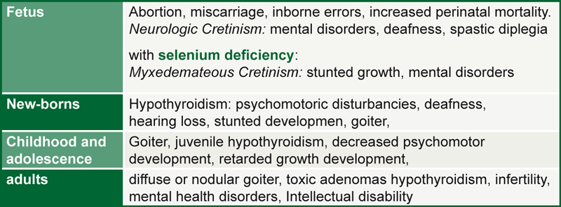 Figure 8: Implications of Iodine Deficiency Disorders (IDD)