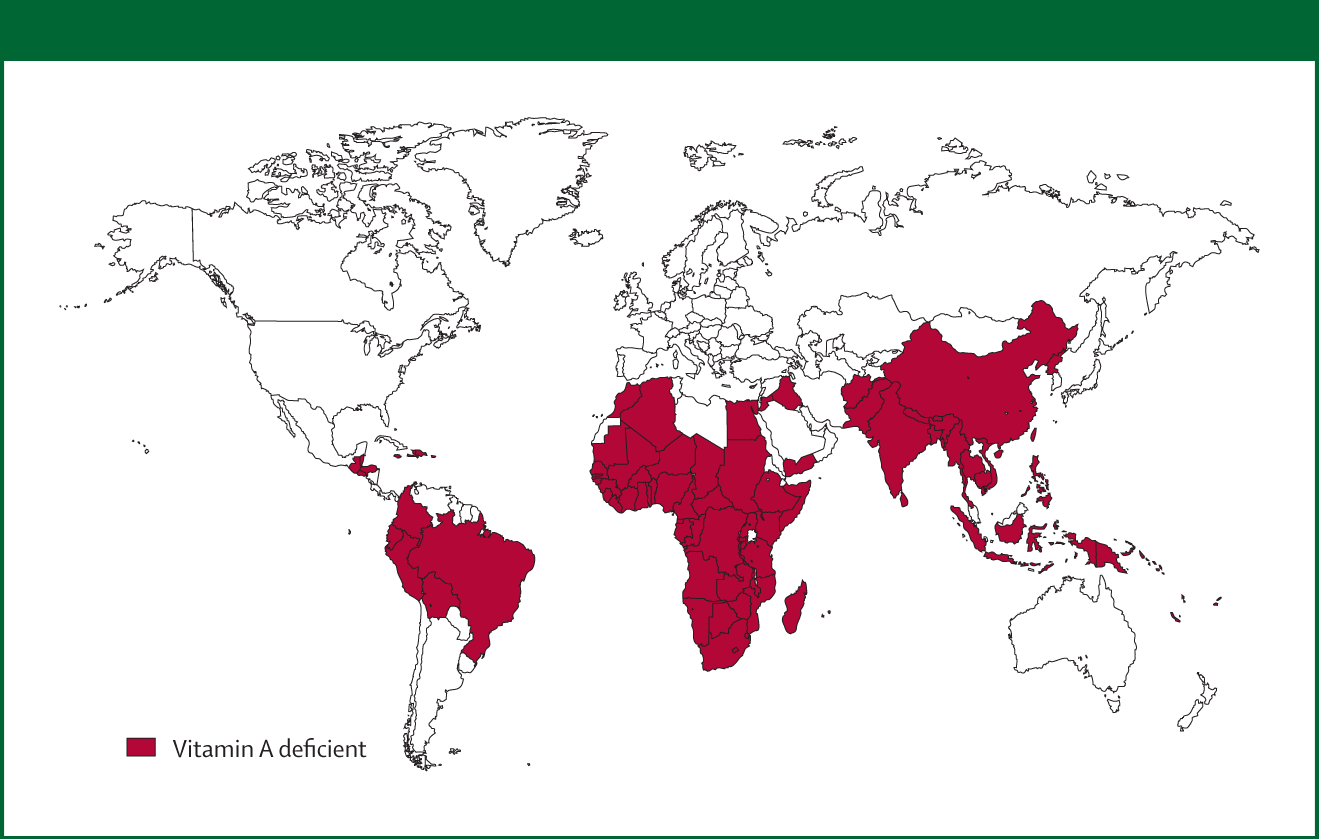 Figure 9: Prevalence of vitamin A deficiency in children under 5 years