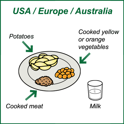 Plate USA/Europe/Australia